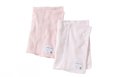 Burt's Bees Baby® 2-Pack Organic Cotton Burp Cloths in Blossom/Stripe