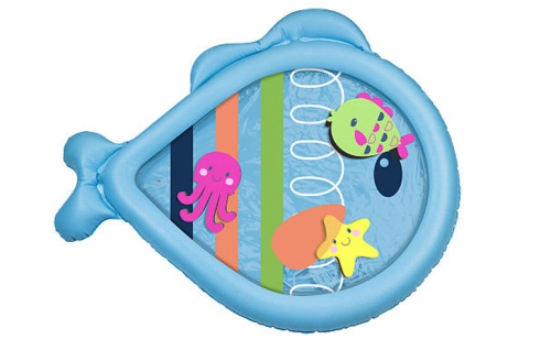 SwimSchool Blue Tummy Time Water Filled Play Mat