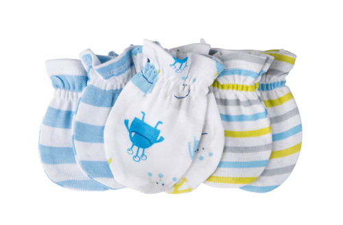 Gerber® Baby Boys' Stripe 3-Pack Mittens